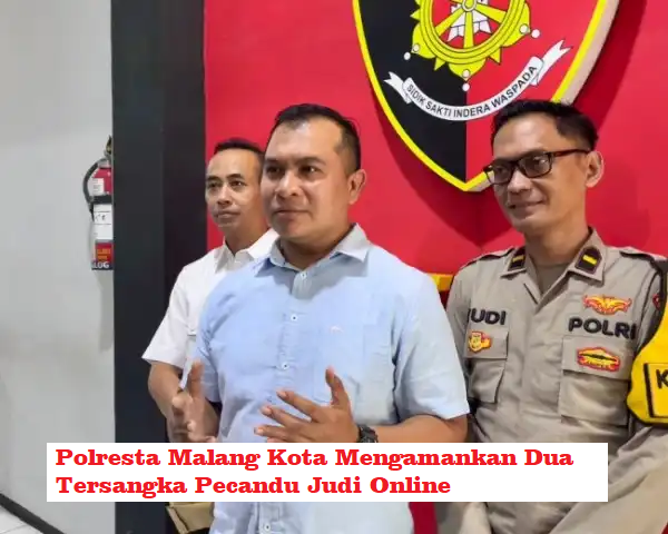 Penangkapan Dua Tersangka Judi Online